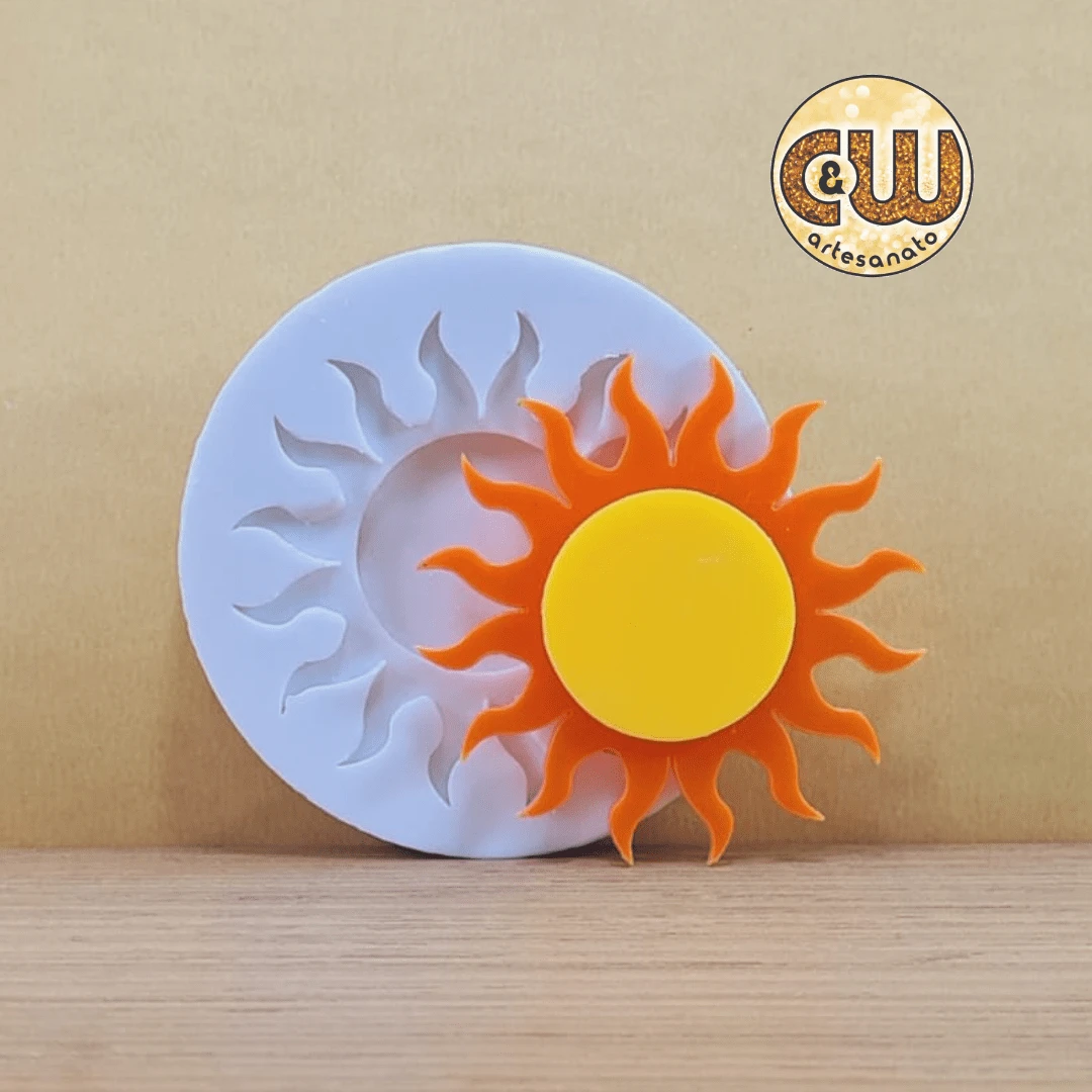 Khuôn silicon Mặt trời / Phi hành gia - Trang trí, Bánh kẹo và Thủ công mỹ nghệ – - Tiệc - trắng - Xem 1