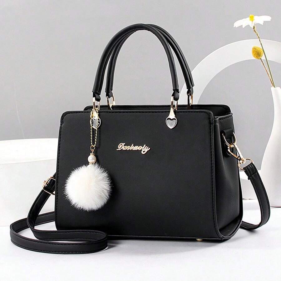 Small Purses And Handbags For Women Ladies Fashion Crossbody Bag Teenage Girls Top Handle Satchel Shoulder Bags Small Totes Bags - màu đen - Xem 1