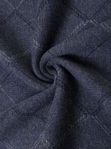 Men's Autumn/Winter Diamond Pattern Knitted Vest Sweater