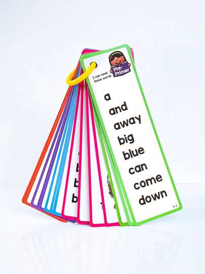 16 Cards With 200 High-Frequency Word Flash Cards, Preschool Education Vision Word Cards, Common English Words, School Student Learning Recommendations, Teacher Teaching Supplies And Props Back To School