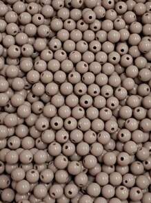 300 Milky Pearl Trio Beads 6mm Jewelry And Crafts - Màu be - Xem 3