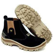 Nubuck Boot With Reinforced Tractor Sole S/B - màu đen - Xem 1