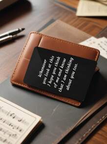 1pc Customized Photo Wallet Card, Customizable Music Wallet Card Insert, Ideal Gift For Him/Her, Boyfriend, Girlfriend, Family, Friends, Kids, Anniversary, Valentine's Day - Multicolor - View 7