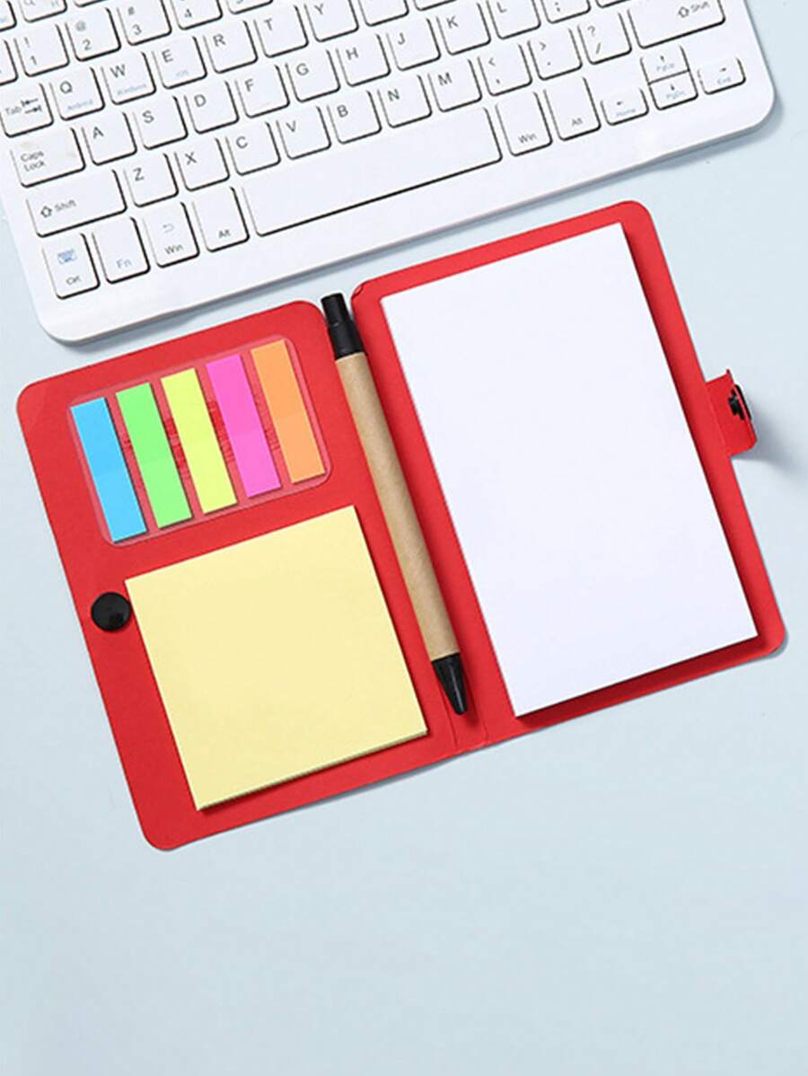 Porta Note Adesive Moi - Organizzatore Da Scrivania Con Dispenser E Stampini Per Appunti - Foto 4