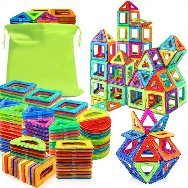 Magnetic Toddler Toys Games Sensory Toys For Toddlers Magnetic Blocks For Kids Outdoor Toddler Activities Preschool Building Learning Toys,Random Color,Kids Toys,Toys,Magnetic Toys