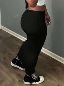 Plus Size A-Line Skirt, Fashionable & Versatile, Suitable For Graduation Season And Independence Day