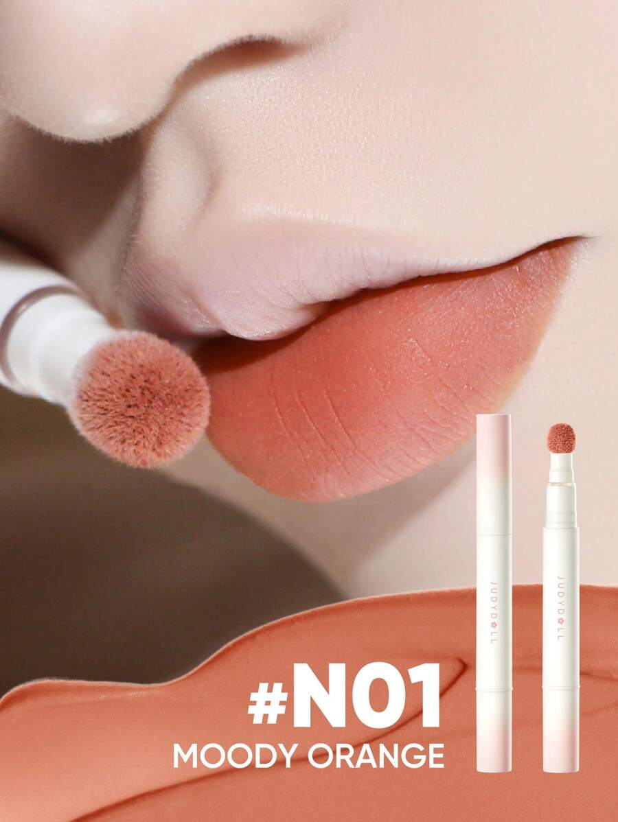 JUDYDOLL MATTE LIP POWDER CUSHION CREAM Matte Lip Frosting, Weightless Long-Lasting Lip Gloss, Transfer-Proof Non-Drying Formula, Perfect For Parties, Dates, Weddings, Special Occasions - N01 - Xem 1