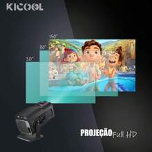 Projector Hy320 Wifi 4k 390 Ansi Android 11 Smart - Multicolor - View 2