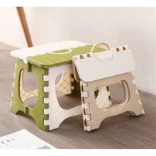 Folding Chair Sturdy Multipurpose Chair With Handle Safe Climbing Home Children Practical Table Furniture - Baby Blue - View 6