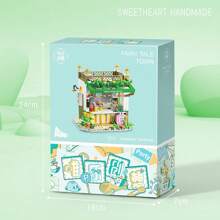 WLtoys 2033城市日式杂货店房屋积木甜心手工积木儿童礼物玩具 - 643 PCS 2033 - 查看 9