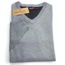 Dilomon Men's Basic Plain Sweatshirt R-02 - Màu Xám nhạt - Xem 1