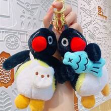 1pc Cute Penguin Plush Keychain Pendant Ornament Doll Backpack Decoration - Multicolor - View 2
