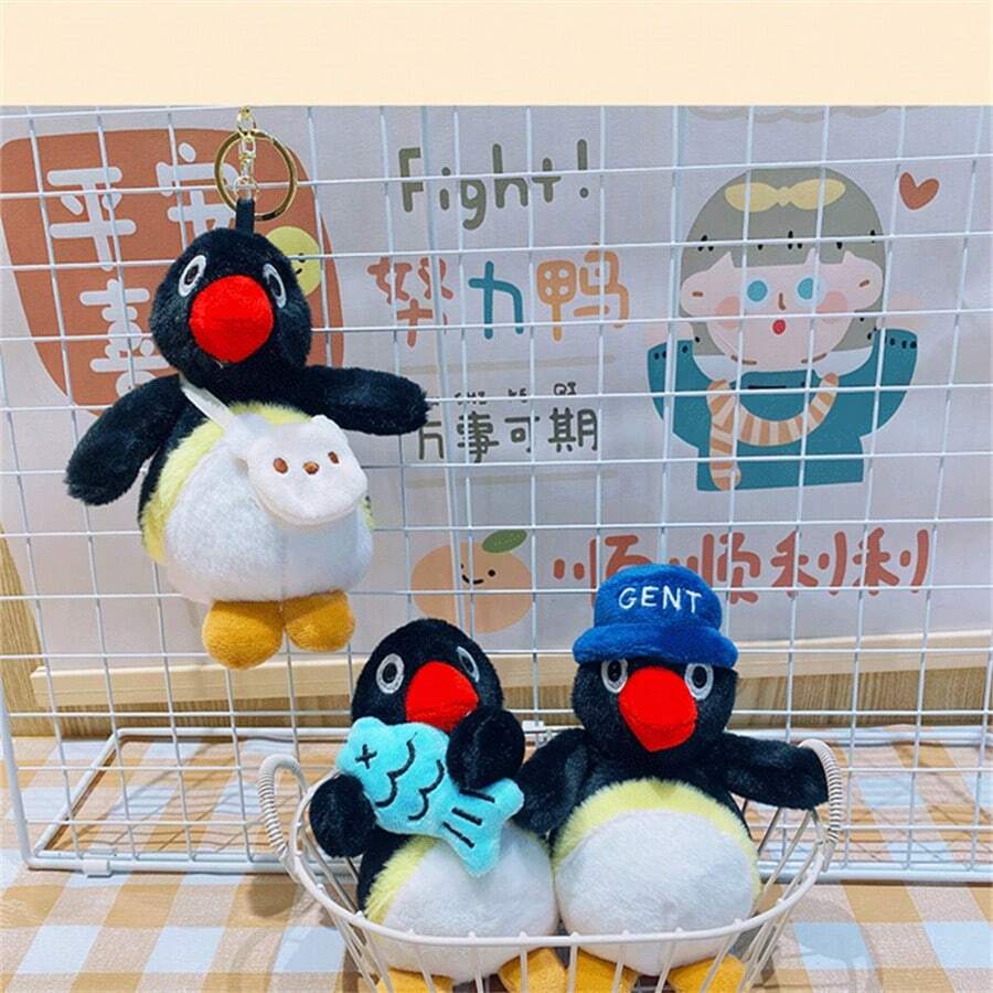 1pc Cute Penguin Plush Keychain Pendant Ornament Doll Backpack Decoration - Multicolor - View 1