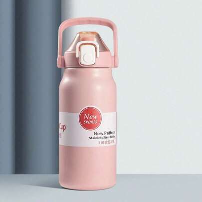 Voltear la botella térmica 1200ml taza térmica portátil de acero inoxidable de gran capacidad taza térmica fría y caliente