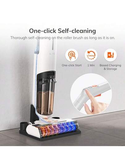 ILIFE W90 Wet Dry Cordless Stofzuiger Cleaner, In Vacuum, Mop Wash, Self Cleaning, 700ml Water Tank, 30 Minute Run Time. view 6