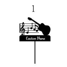 1 pièce, Décoration de gâteau avec nom personnalisé, Décoration de gâteau avec violon de musique personnalisée, Cadeau d'anniversaire unique, Décoration de gâteau de fête personnalisée, Décoration de gâteau de mariage personnalisée, Cadeau de mariage personnalisé