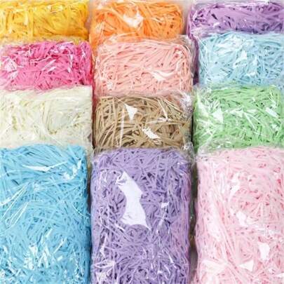 1 Pack 20g Raffia Shreds, Multi-Color Gift Packaging Filler Back To School