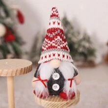 1 件/4 件全新圣诞节无脸老人雕像、针织帽侏儒雕像、创意森林家居装饰品、客厅、卧室装饰、圣诞节节日氛围道具、派对主题装饰、圣诞节 - 彩色 - 查看 9