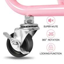 KINGRACK 3-Tier Storage Rolling Cart, Kitchen Utility Cart With Wheels, Plastic Organizer Cart Rolling Trolley Shelving Unit, Storage Rack, Fruit Vegetable Rack - Hồng - Xem 3