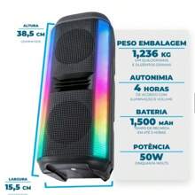 Caixa de Som Bluetooth Multimidia Com RGB Potente 30W TWS