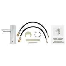 Infrarot Sensor Wasserhahn Silber Waschtischarmatur Badarmatur Waschbecken Armatur Mischbatterie für Badezimmer