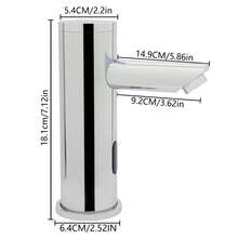 Infrarot Sensor Wasserhahn Silber Waschtischarmatur Badarmatur Waschbecken Armatur Mischbatterie für Badezimmer