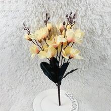 2 件装仿木兰花和十字花科植物装饰植物套装，秋色，家居插花 - 香檳色 - 查看 1