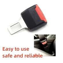1pair Car Seat Belt Buckle Clip - Black - View 3