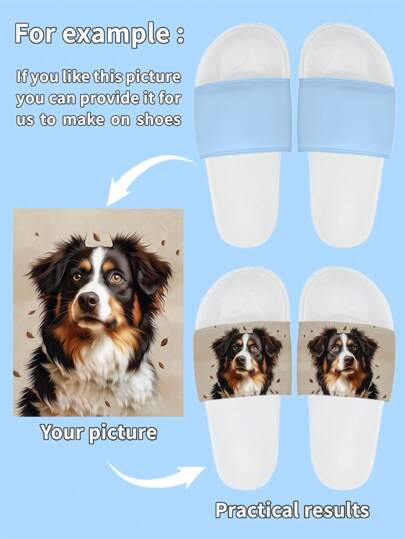 Customized 3D Printed Anti-Slip Men's Lightweight Flat Thong Slippers, Suitable For Indoor/Outdoor And Garden Wear, Couples Design Ornamental,Dawg Stylish,Fashion,Hipster,Contracted,Casual,Cute Cuties,Minimal Chic,Cozy Custom,Unique,Personalized Ideal Gifts For Him,Ideal Gifts For Her Family,Friends