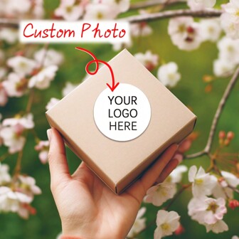 [Custom] 48/96/192/384/798pcs 2" Customized Sticker/Logo Sticker/Wedding Sticker/Design Your Own Sticker/Personalized Sticker/Custom Sticker, Custom Logo Bag Seal Sticker, Birthday Baptism Sticker Funny, Modern School Supplies, For Teenagers, Junior High School Students, Middle School Students, High School Senior High School Students, College Students, University Students, Freshman, Sophomore, Underclassmen