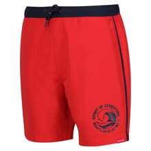 Regatta Mens Bentham Swim Shorts (High Risk Red/Navy) - High Risk Red/Navy - View 3