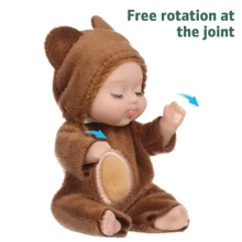 1pc Kawaii mô phỏng búp bê tái sinh đồ chơi mini dễ thương ngủ loạt búp bê hoạt hình động vật đồ chơi cho trẻ em quà tặng sinh nhật - Nhiều màu - Xem 6