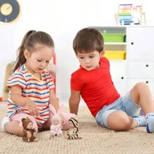 1pc Kawaii mô phỏng búp bê tái sinh đồ chơi mini dễ thương ngủ loạt búp bê hoạt hình động vật đồ chơi cho trẻ em quà tặng sinh nhật - Nhiều màu - Xem 10