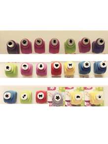 1 bộ 6/17 dụng cụ đục lỗ dập nổi mini, nhiều màu, dụng cụ cắt giấy và dập nổi cầm tay sáng tạo để tự làm sổ lưu niệm, thiệp chúc mừng và trang trí nhật ký màu sắc ngẫu nhiên quà tặng sinh nhật quà tặng Halloween - Nhiều màu - Xem 4