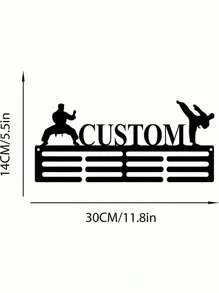 Uma Medalha de Ferro Arte de Parede Personalizada Vintage Suporte de Medalhas de Metal Jogador de Voleibol Motocicleta Corrida Medalha Suporte de Exibição de Medalhas de Bailarina é a Escolha Perfeita para Presentes de Equipe e Decoração Doméstica Decorativa, Dia dos Namorados, Decoração do Dia dos Namorados
