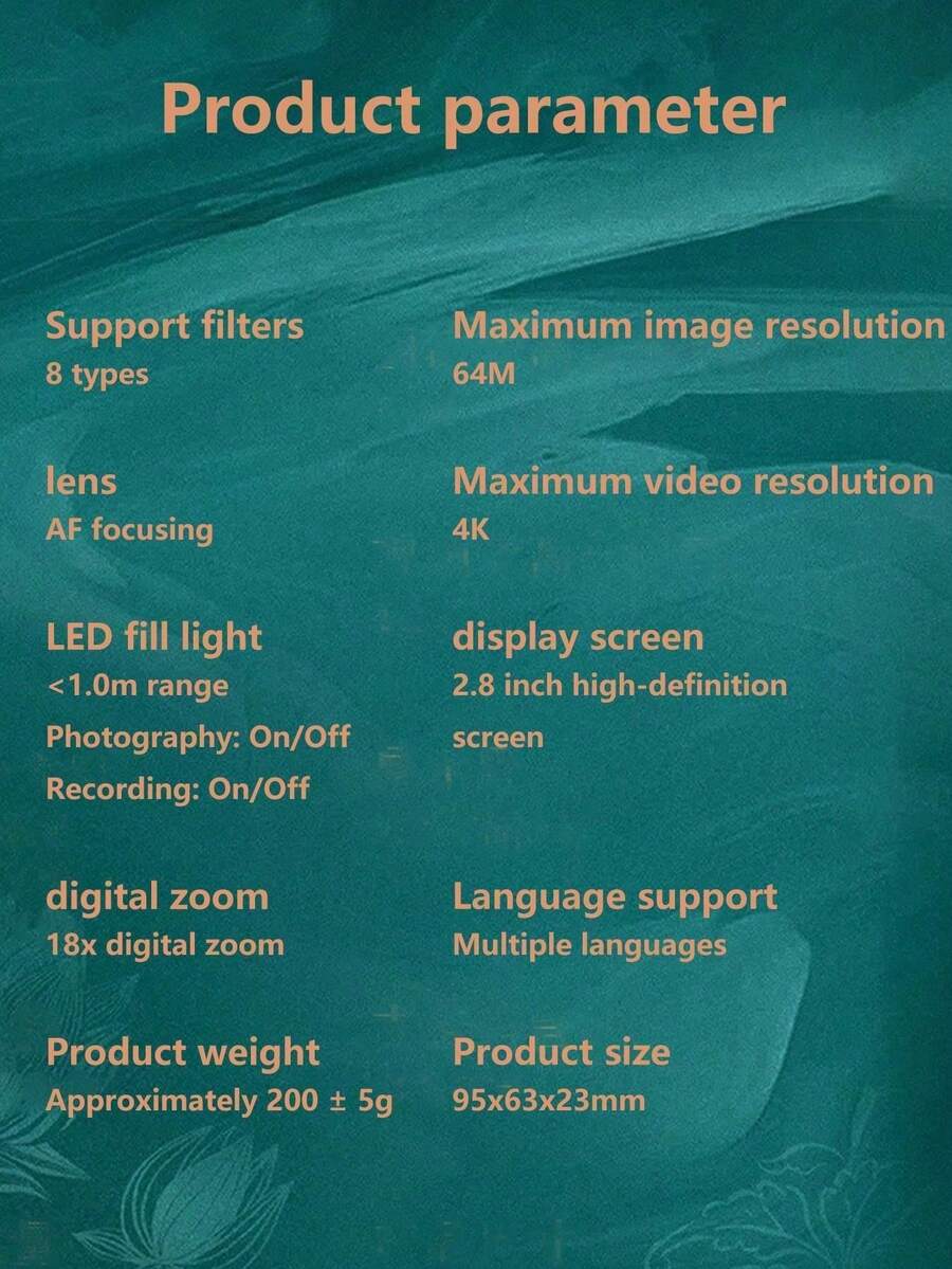 Brand New 2.8 Inch High Definition Display Digital Camera, EntryLevel