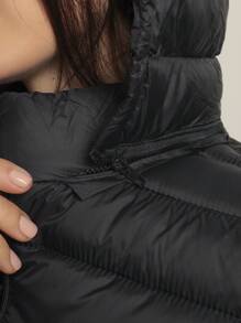 Jaqueta Feminina Puffer Gominho Bobojaco Moda Inverno Com Capuz Removível