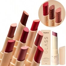 Cremy Matte Glass Ruby Rose Velvety Water Resistant Lipstick - GL05 - 查看 9