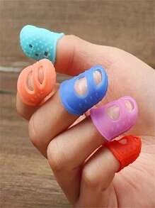 5pcs 5 Sizes Multifunctional Breathable Protective Finger Sleeve, Finger Guards - Multicolor - View 3