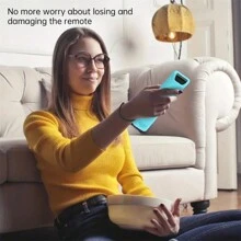 1PC Silicone Shockproof Protective Cover Case Compatible With Samsung BN59 Series Smart TV Remote Control - Luminous Protective Cover For 4K Ultra HDTV Shockproof With Anti-Slip Grip Insulation, Galentines, Puppy, Carnival