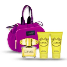Versace Yellow Diamond Eau De Parfum For Women By Versace 4 Pc Gift Set With Travel Bag 3.0 Oz EDT And 3.4 Oz Lotion Body Shower Gel - 黃色 - 查看 2