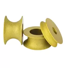 20mm孔径 3英寸（75mm）圆形真空钎焊水钻砂轮，半圆边，大理石边缘轮廓打磨盘 直径：3英寸/75毫米；孔径：20mm；厚度：10mm、15mm、20mm、25mm、30mm、35mm 适用机型：100型角磨机或手钻 特点：简单易用，高品质粗糙水钻表面确保在各种表面上均表现出色 - 彩色 - 查看 2