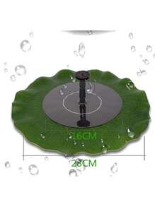 Solar Lily Pad Fountain For Garden Decoration, With DC Brushless Floating Solar Water Pump - Black - View 7