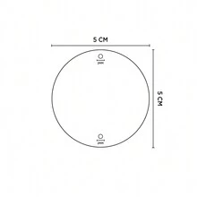 Kit 30 Units. Mini Souvenir Sheets In Mdf - hai lỗ - Xem 3