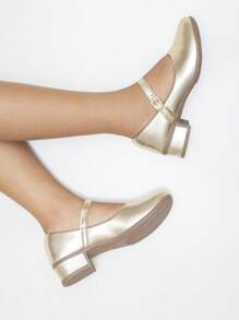 Women's Sneakers Children's Thick Heel Youth Girl's Modern Doll Comfortable La Requinte - Vàng - Xem 4