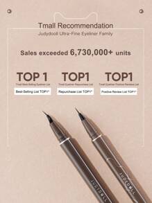 JUDYDOLL SLIM LIQUID EYELINER, 400mg, Ultra-Fine Tip, Quick Dry, Waterproof, Smudge-Proof, Multi-Color For Bottom Lash Line, Suitable For Beginners, Self-Use, Gifts, Makeup For Travel, Holidays, Niche Brands, Special Surprises, New Arrivals, Different From Ordinary, Gifts For Friends, Girlfriend, Wedding Essentials, Wedding Guest, Bachelorette Party, Lady Makeup, Natural Makeup For School, Sweet Makeup, Bold Makeup, Date Makeup - 棕色 - 查看 9