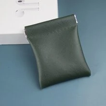 复古框架金属扣钱包 - 多功能迷你钱包，可装无线耳机、钥匙、硬币和卡片，男女通用迷你收纳包 - 彩色 - 查看 14