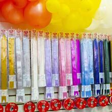Easy Flat Bow Gift 50cm Large 10 Units Different Colors - trắng - Xem 6