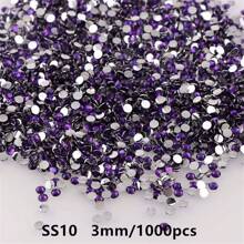 1000pcs Flat Back Resin Rhinestones, Resin Crystals, Round Flat Bottom Resin Gems, For Accessories, Shoes, Clothes, Cosmetics, Bags, Handmade DIY Art Decorations