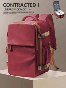 男士斜挎背包胸包大容量旅行户外运动登山徒步旅行高品质帆布男背包邮差包返校男包学生学校用品大学包万圣节圣诞包斜挎包圆筒包多口袋老钱小包礼品包冬季圣诞礼物腰包腰包笔记本电脑感恩节假期电脑多功能便携式时尚休闲男士礼物度假趣味男士礼物 - 紅色 - 查看 1